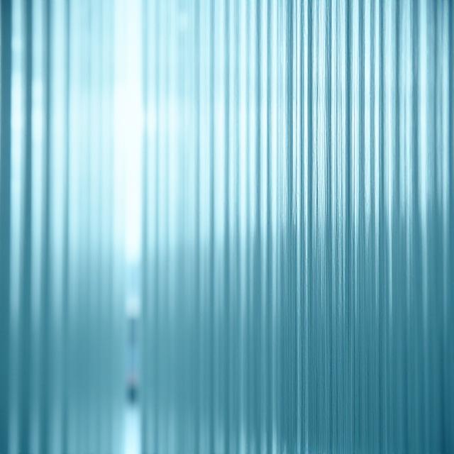 Architectural fluted glass detail