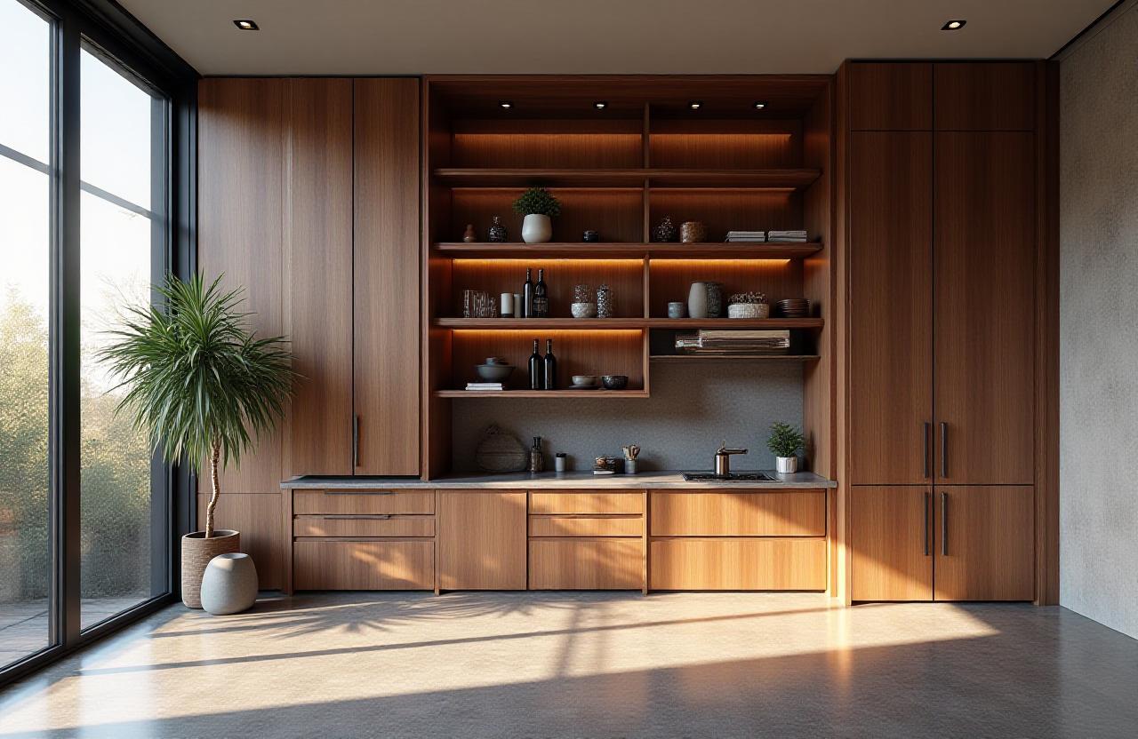 Stunning custom cabinetry and architectural woodwork in a modern home