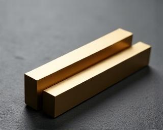 Refined brass furniture hardware